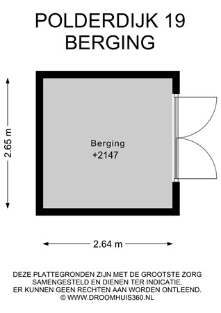 Floorplan - Polderdijk 19, 4156 JG Rumpt